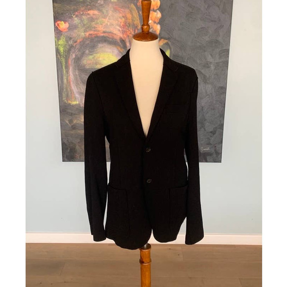 Harris Warf London Jackets & Blazers - Harris Warf London Black Cotton Blazer size 48 XL